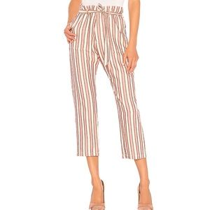 The Great. Convertible Trouser in Pink Stipe